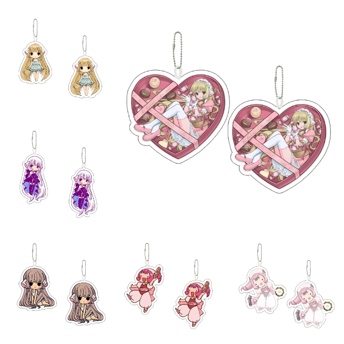 Chobits porte-clés pendentif jouet chaîne bricolage ornement cadeau